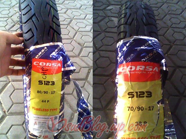 Tubeless Corsa ban   S123 Ban tubeless ukuran corsa VR1  UsudBlog Upgrade